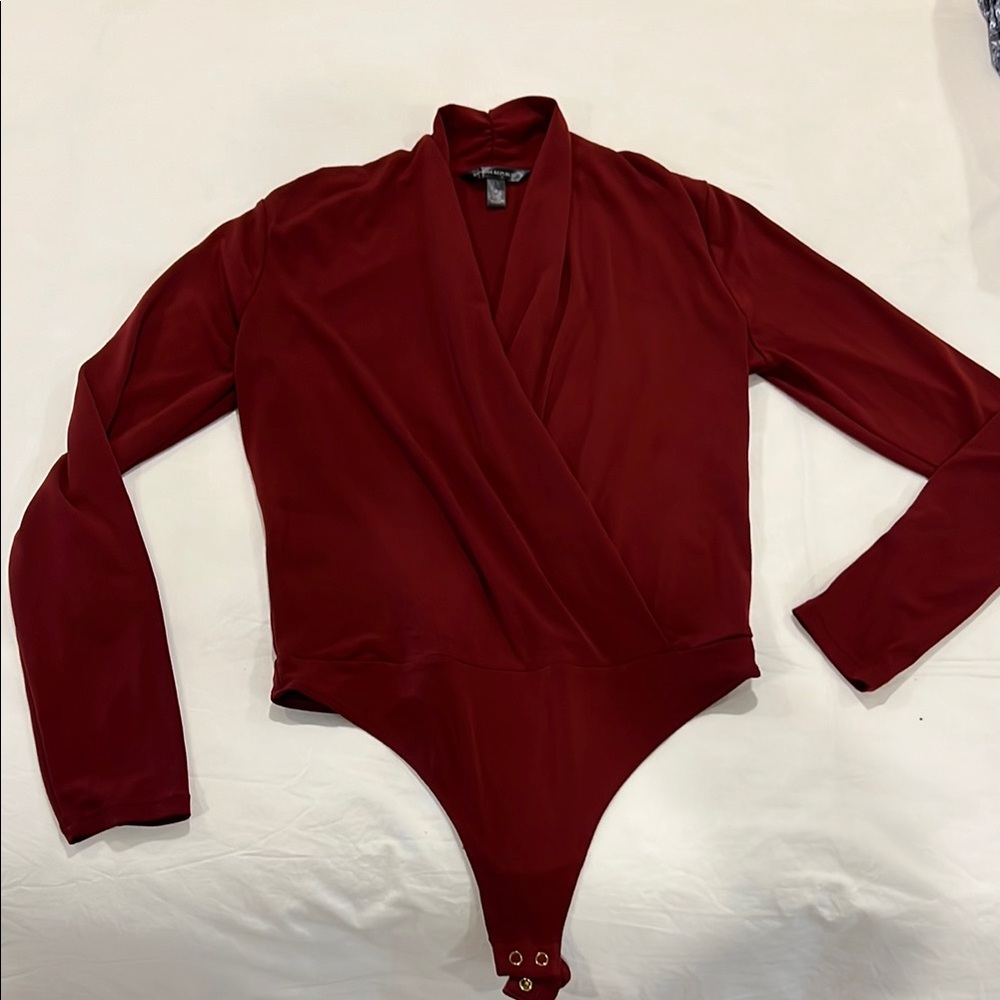 Banana republic Red Long Sleeve Bodysuit